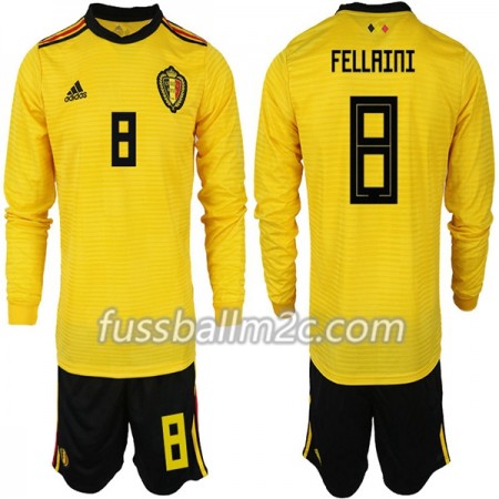 Fußballtrikots Belgien FELLAINI 8 Kinder Auswärts Trikotsatz WM 2018 Langarm Fußballtrikots Belgien FELLAINI 8 Kinder Auswärts Trikotsatz WM 2018 Langarm